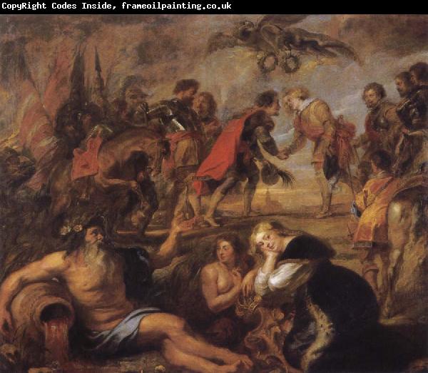 Peter Paul Rubens Meetin of King Ferdinand of Hungary and the Cardinal Infante Ferdinand before the Battle of Nordingen